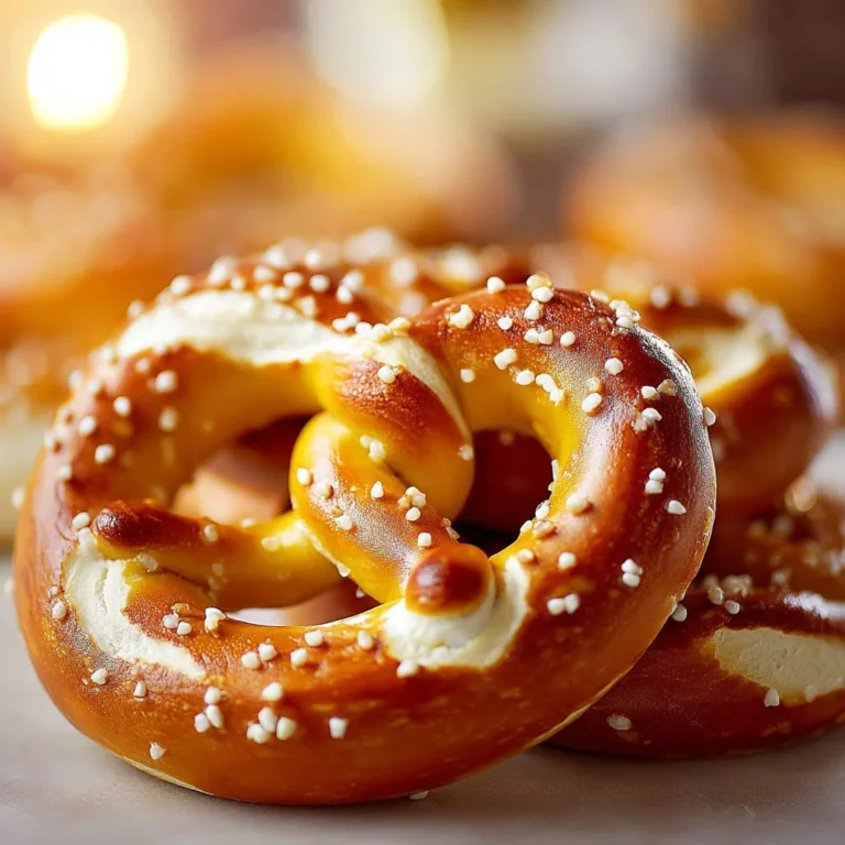Delicious homemade soft pretzels on a wooden board, ready to be enjoyed.