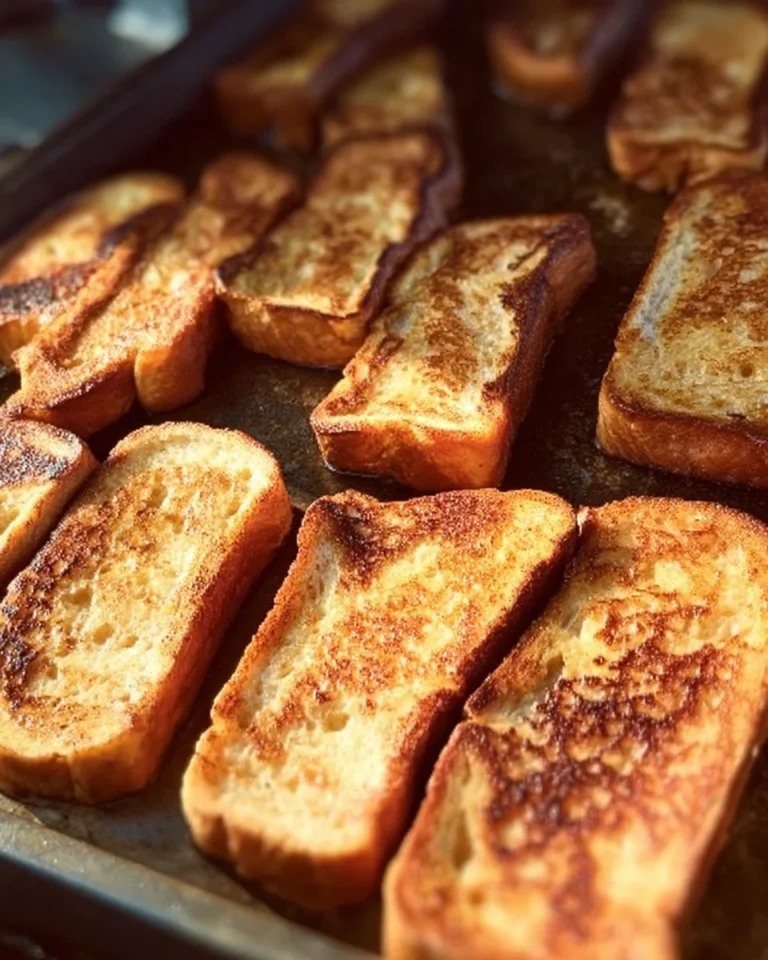 Delicious Freezer French Toast Sticks ready to be served