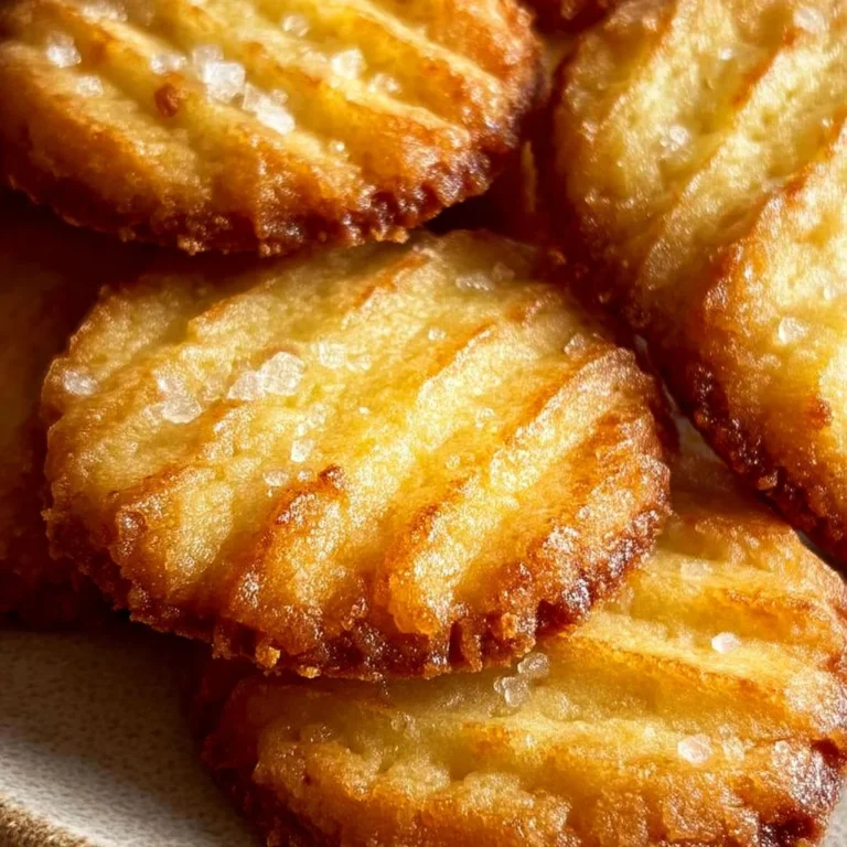 Homemade French salted butter cookies on a plate