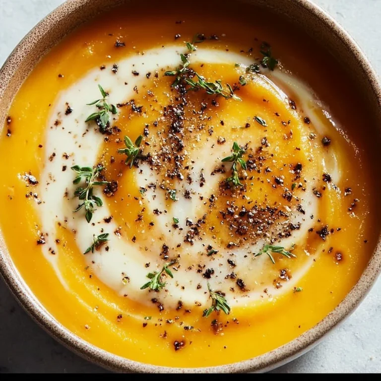Gordon Ramsay's butternut squash soup with garnishes in a bowl