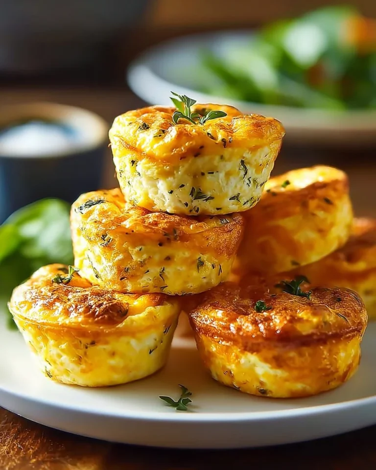 Healthy cottage cheese egg bites served on a plate, ideal for meal prep.