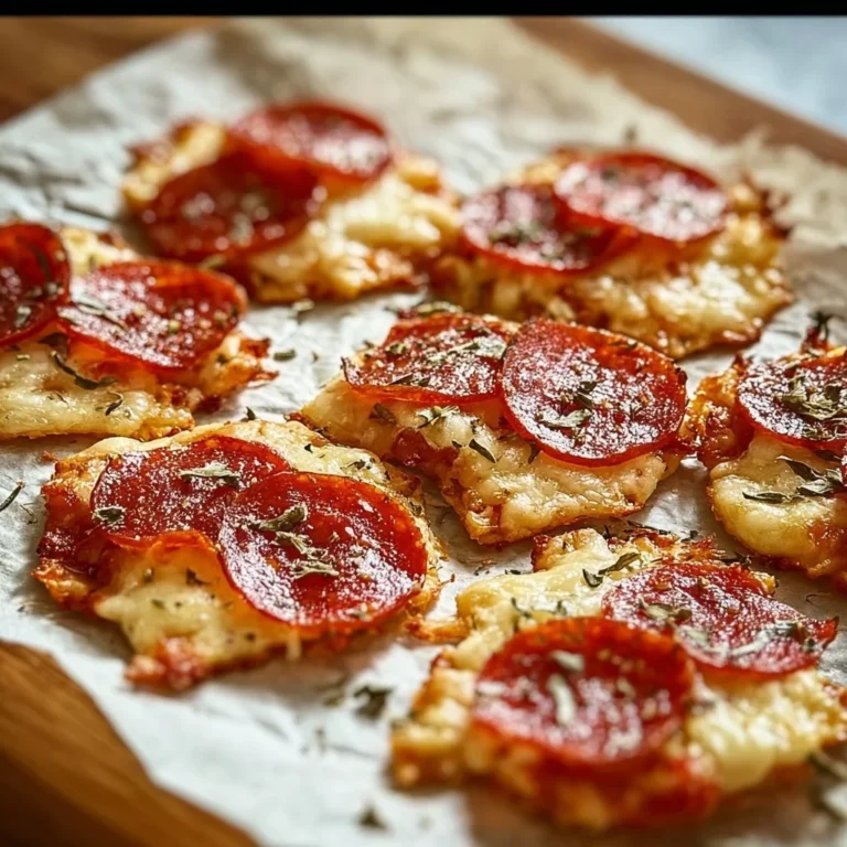 Crunchy Keto Pizza Chips made for a low-carb snack option