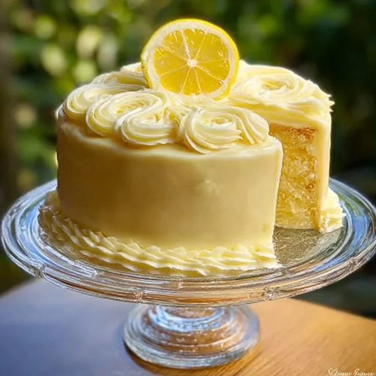 Delicious lemon cheesecake slice topped with fresh lemon zest and berries