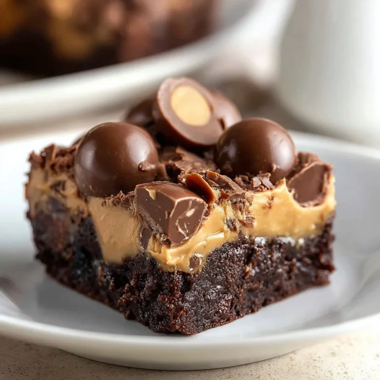 Reese's Chocolate Peanut Butter Cup Earthquake Cake featuring chocolate and peanut butter layers