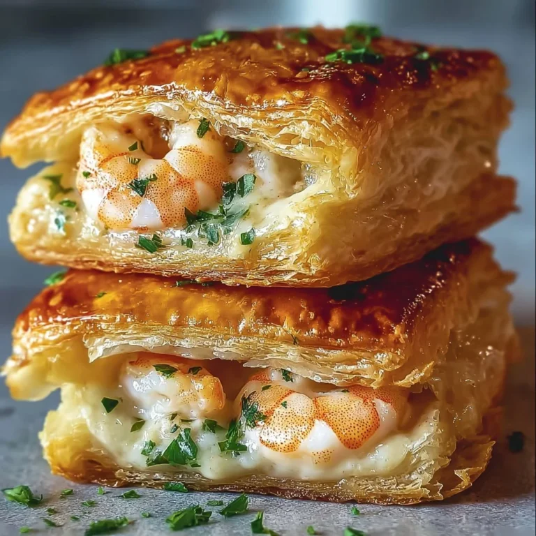 Delicious shrimp crab melts served on a plate, showcasing a seafood appetizer.