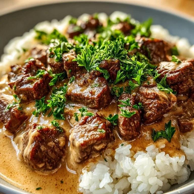Delicious plate of Steak Cheese Rice garnished and ready to eat