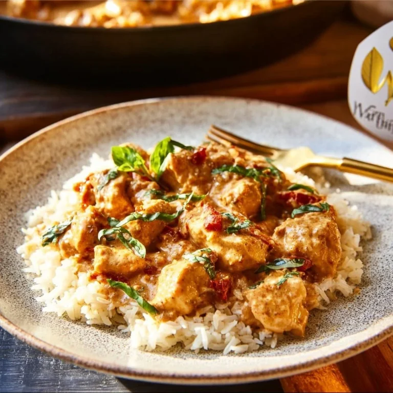 Whole30 Marry Me Chicken with fresh herbs and creamy sauce served on a plate